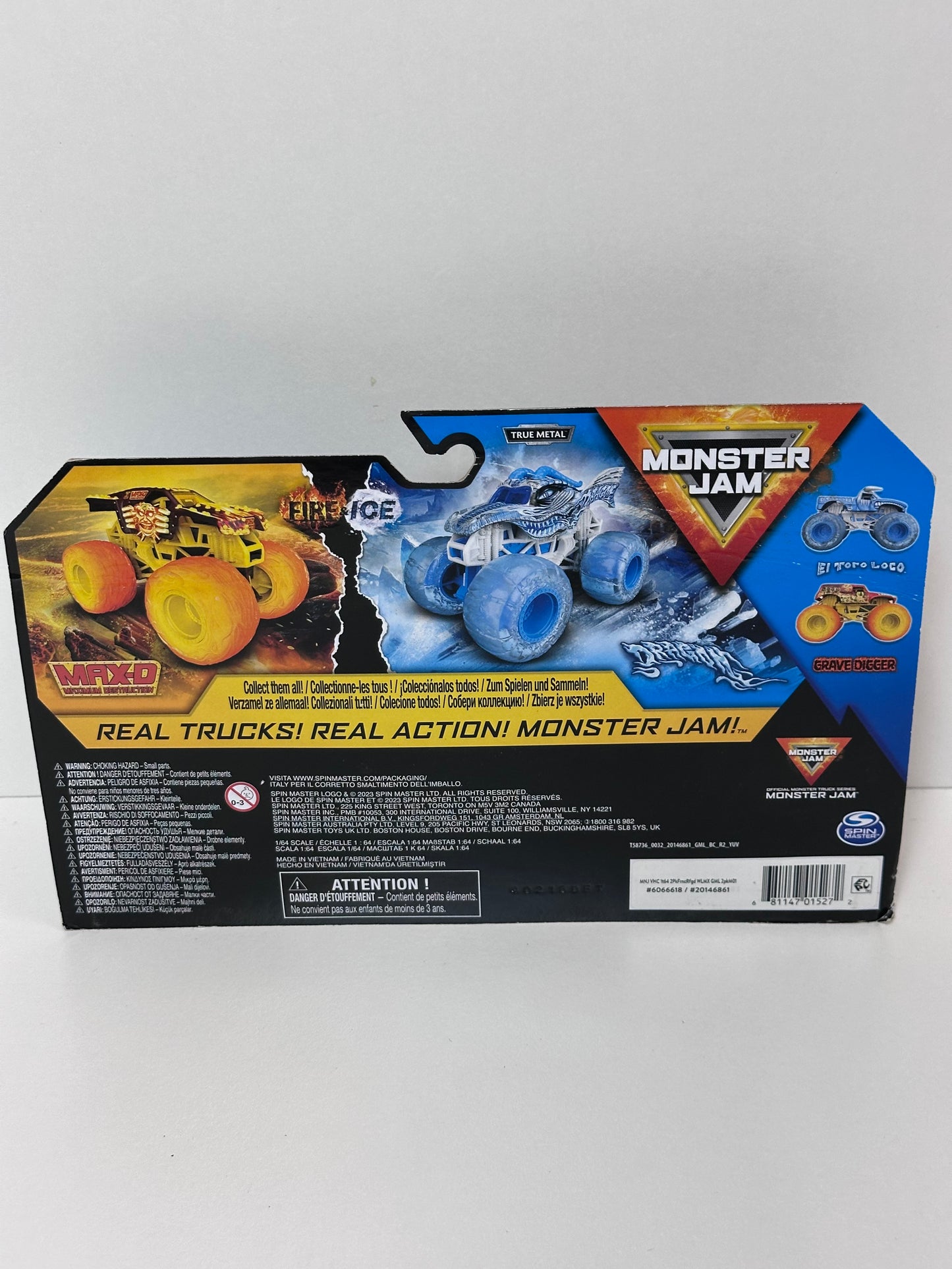 Max-D & Dragon Fire & Ice Twin Pack 1:64