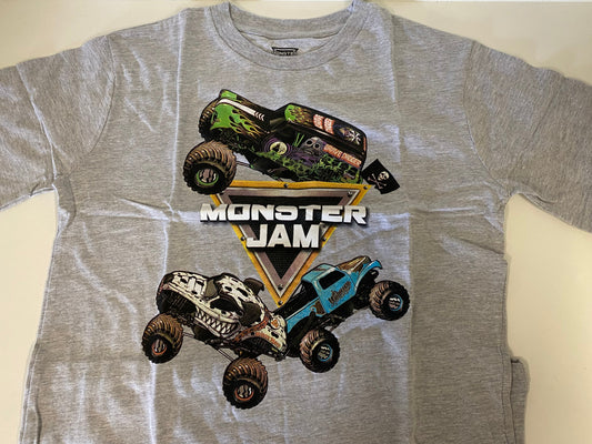 Monster Jam, Monster Jam, T-Shirt (Grey, Cotton)