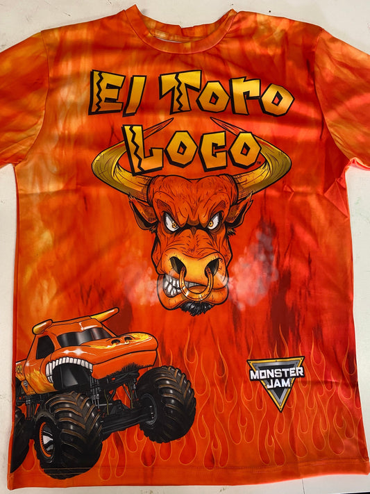 Monster Jam, El Toro loco ,T-Shirt (orange, 100% Polyester)