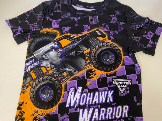 Monster Jam, Mohauk Warrior,        T-Shirt (Black, 100% Polyester)