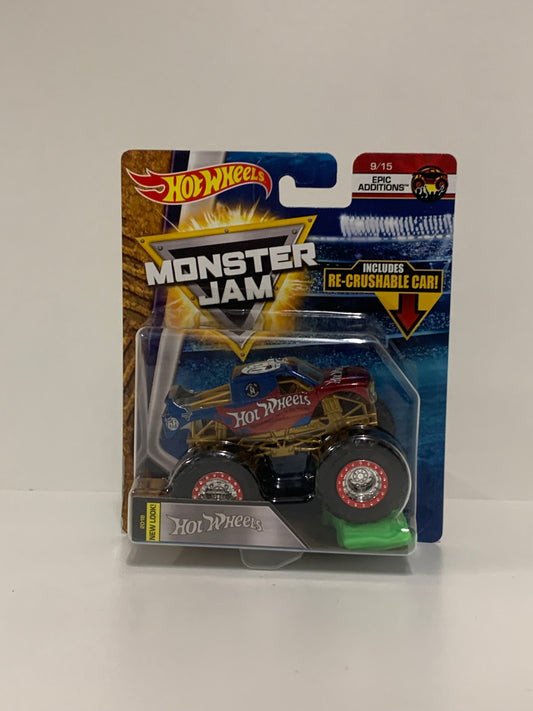Hot Wheels 1:64 w/ RE- Crushable Car, Hot Wheels/Monster Jam