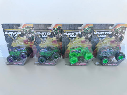 Grave Digger 4 Pack (includes 4 trucks) , Series 1, 1:64