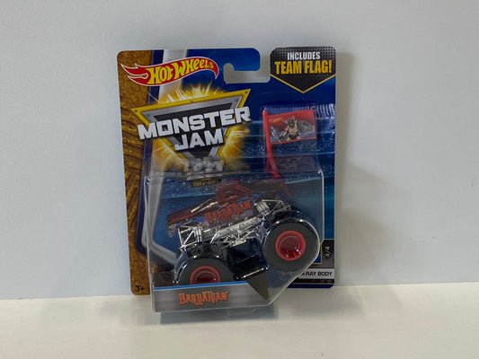 Barbarian 1:64, x-ray body, w/ Team Flag, Hot Wheels/Monster Jam