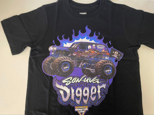 Monster Jam, Son-Uva ,T-Shirt (Black, Cotton)