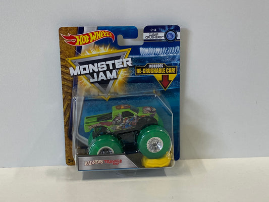 Bad News Travels Fast, 1:64 w/ RE- Crushable Car, Hot Wheels/Monster Jam