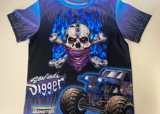 Monster Jam, Son-Uva ,T-Shirt (black/blue, 100% Polyester)
