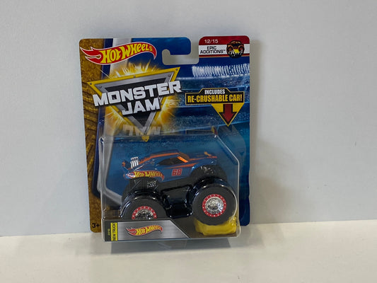 Hot Wheels 1:64 w/ RE- Crushable Car, Hot Wheels/Monster Jam