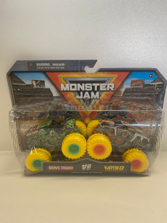 Grave Digger VS Max-D - Double Pack 1:64