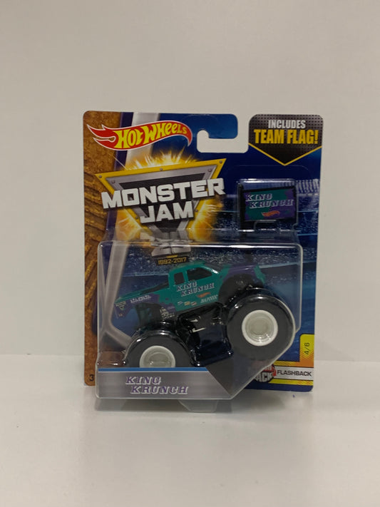 King Krunch 1:64 w/Team Flag , Hot Wheels/Monster Jam