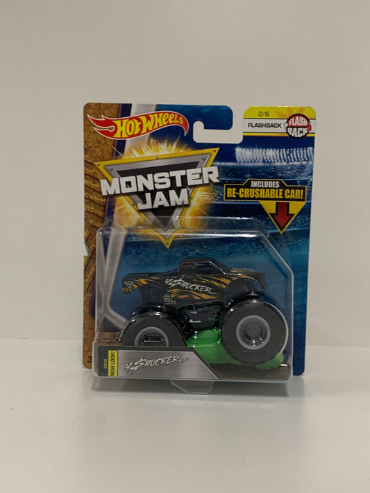 Shocker  w/ RE- Crushable Car, Hot Wheels/Monster Jam