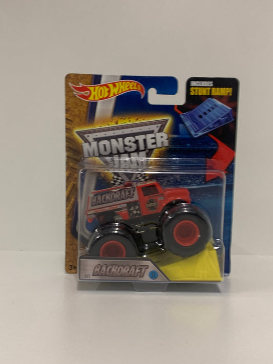 BackDraft 1:64 w/Stunt Ramp, Hot Wheels/Monster Jam