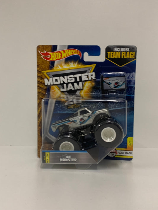 Ice Monster 1:64 w/Team Flag , Hot Wheels/Monster Jam