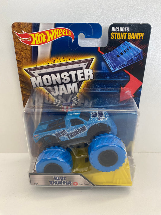 Blue Thunder 1:64 w/Stunt Ramp - Hot Wheels/Monster Jam