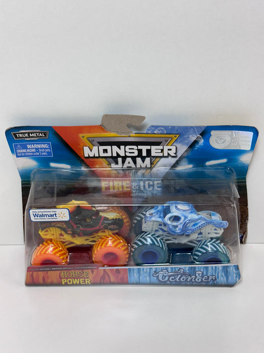 Horse Power & Octon8er Fire & Ice Double Pack 1:64 *BAD CARD*